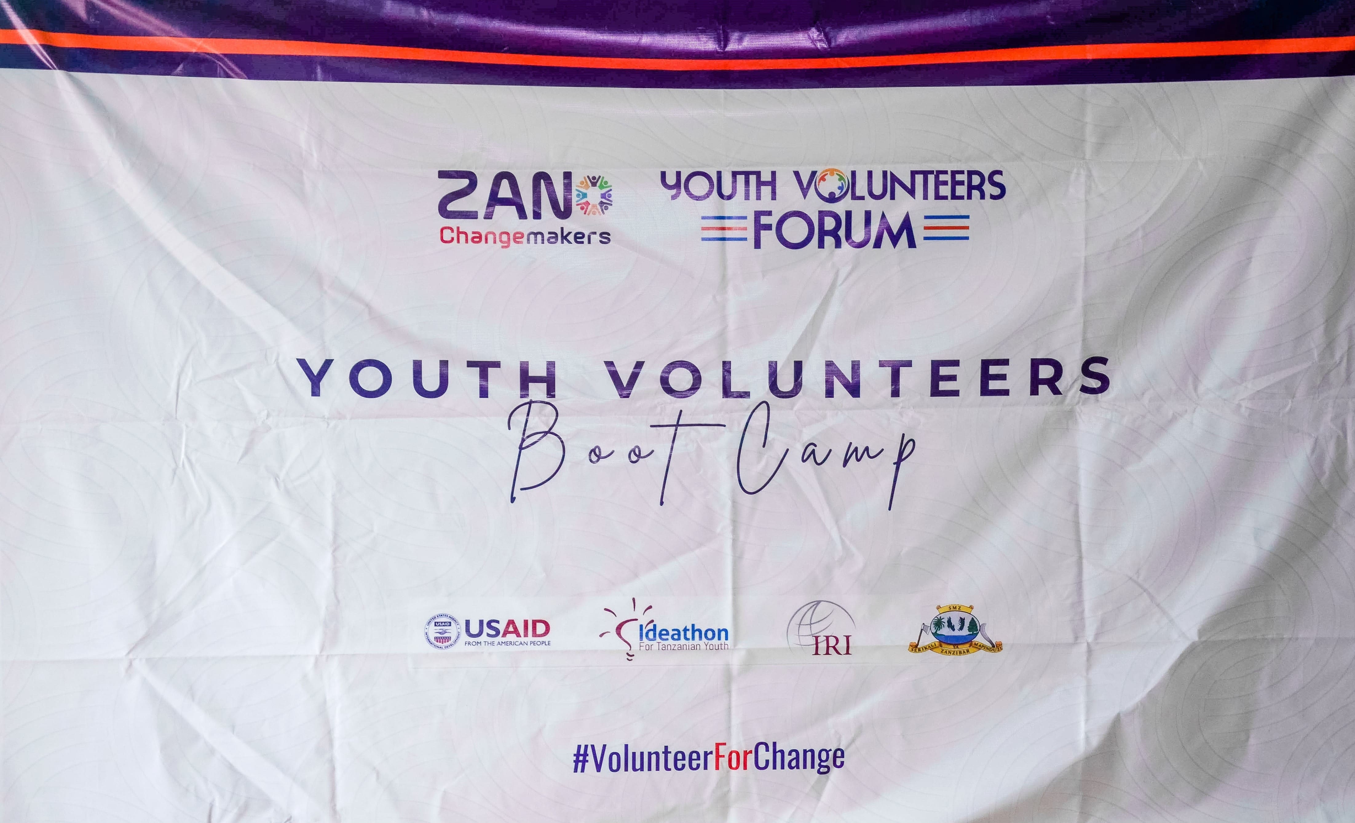 Youth Volunteers Forum bootcamp participants working together on a community project
